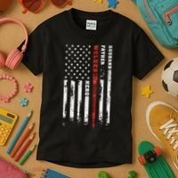 Welder Gift Husband Father Welder Hero American Flag Kids T-Shirt thumb 3