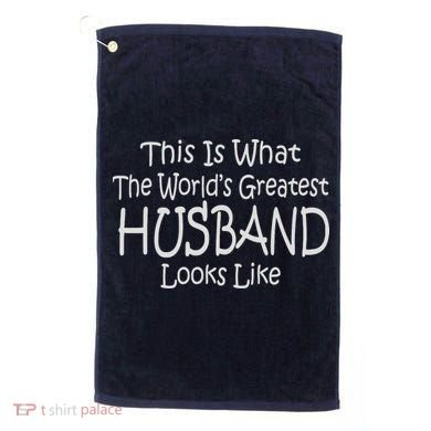Worlds Greatest HUSBAND Golf Towel