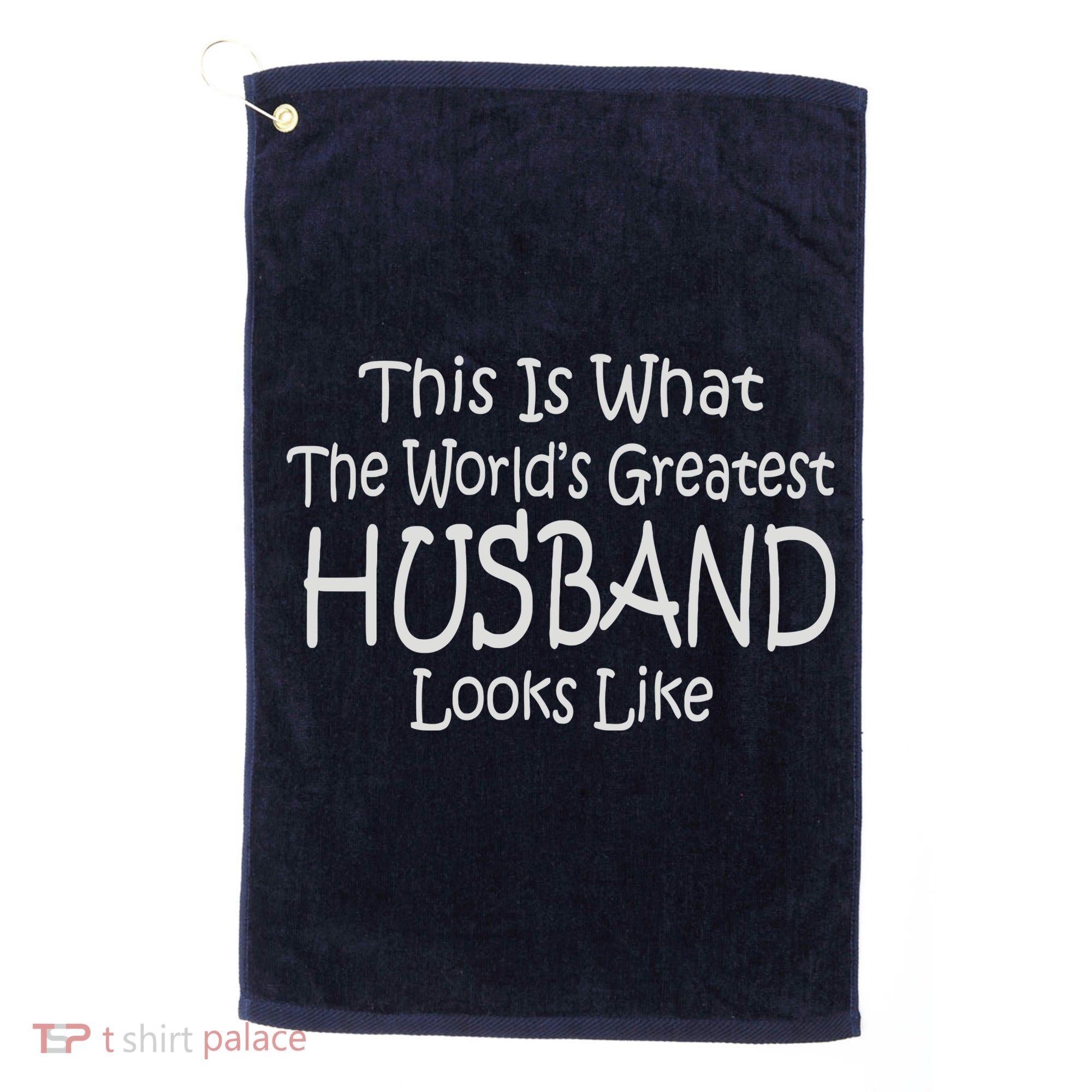 Worlds Greatest HUSBAND Golf Towel