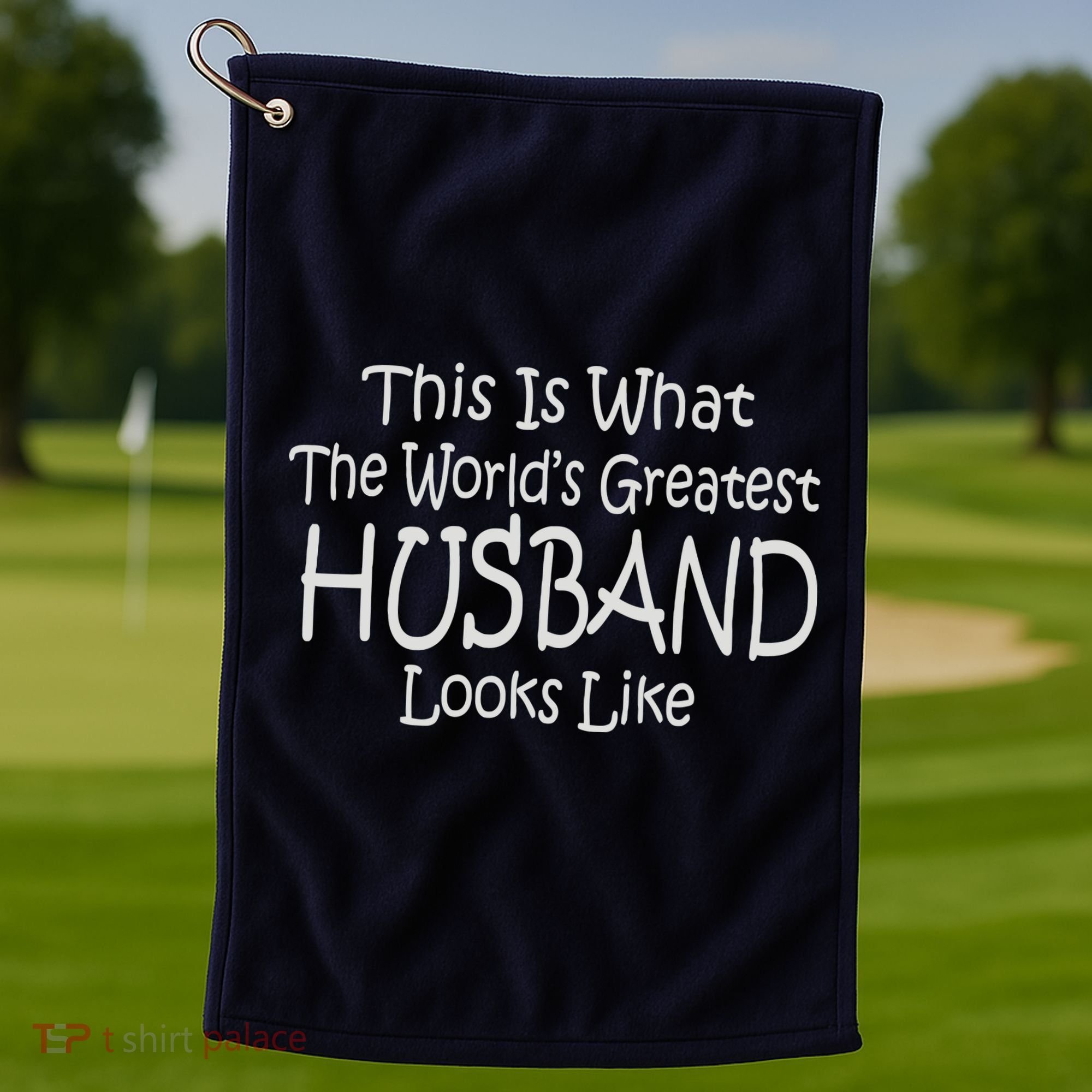 Worlds Greatest HUSBAND Golf Towel