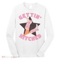 Western Gettin' Hitched Bridal Bachelorette Party Matching Long Sleeve Shirt thumb 0