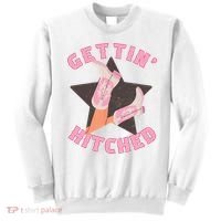 Western Gettin' Hitched Bridal Bachelorette Party Matching Sweatshirt thumb 0
