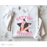 Western Gettin' Hitched Bridal Bachelorette Party Matching Sweatshirt thumb 2