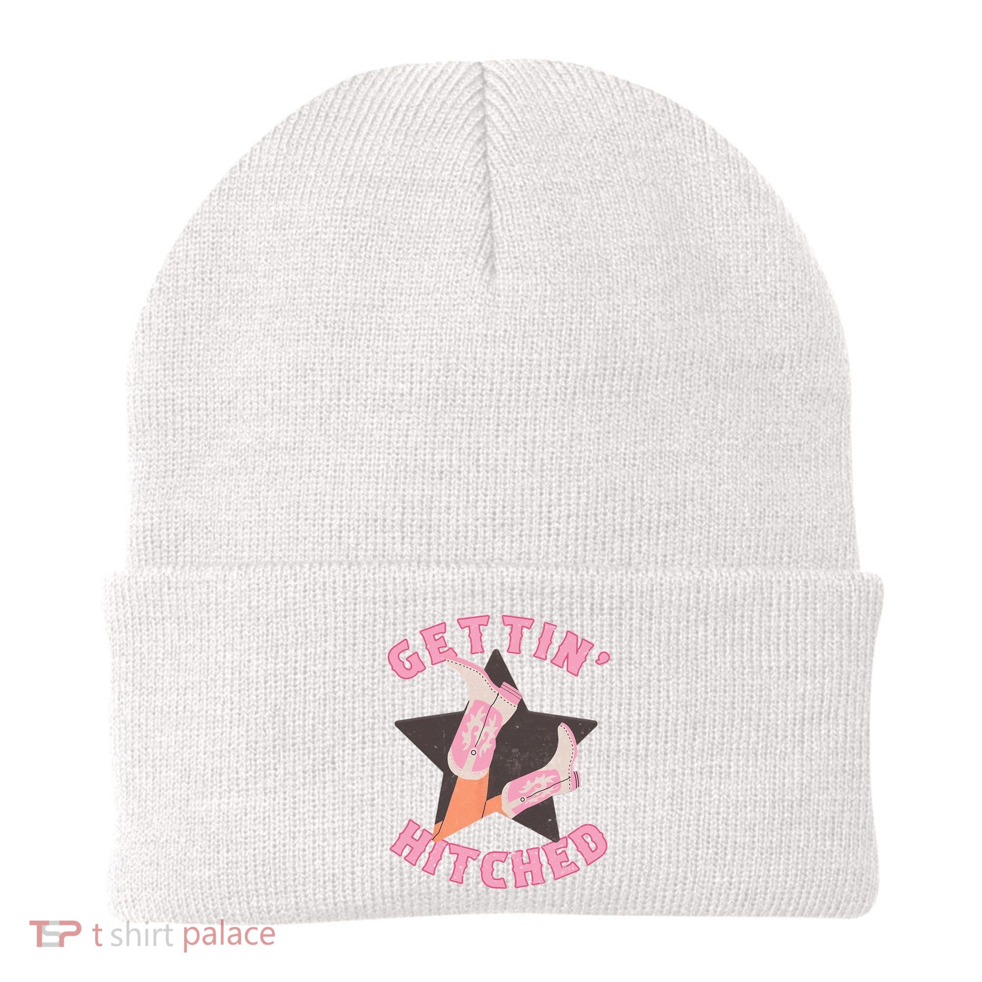Western Gettin' Hitched Bridal Bachelorette Party Matching Beanie