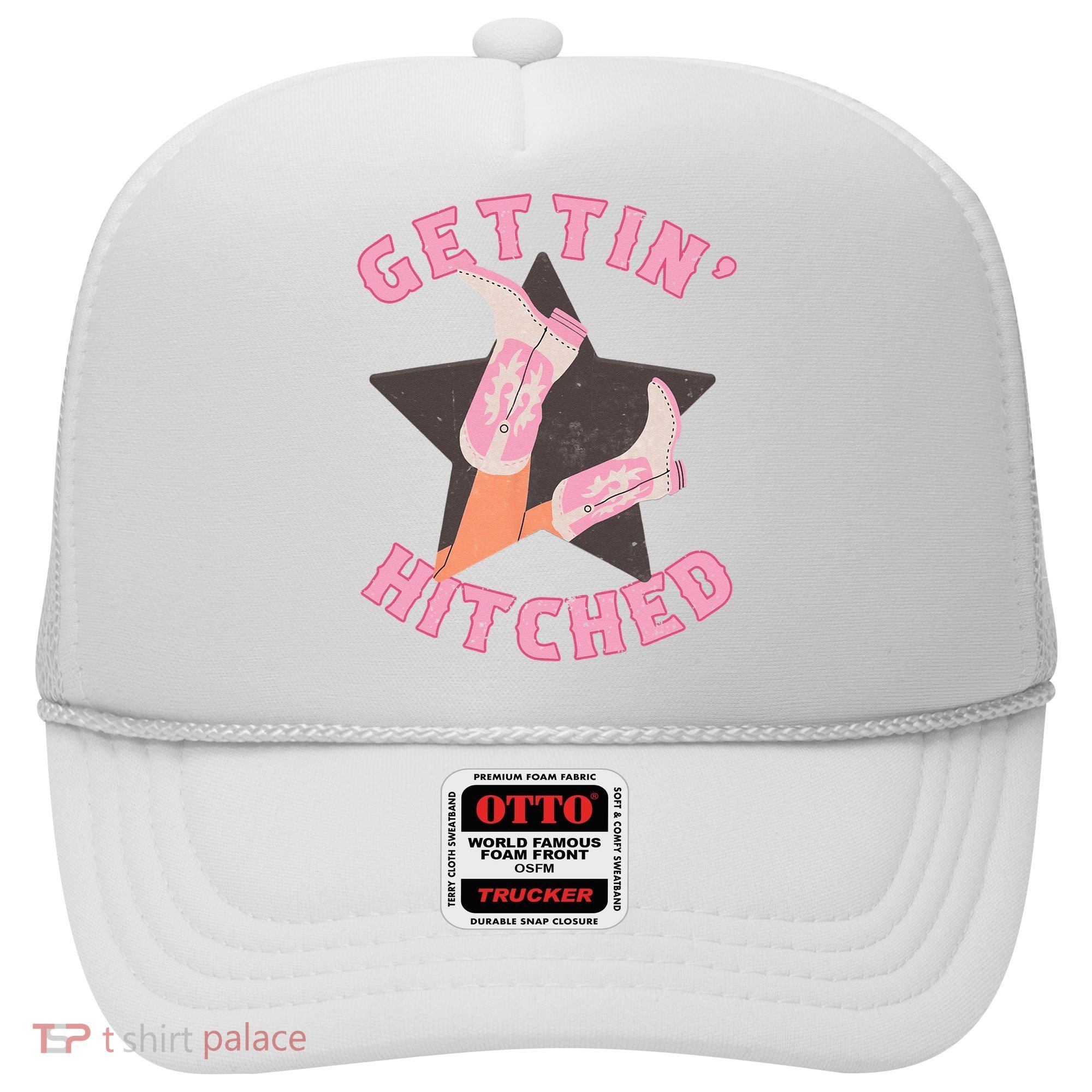Western Gettin' Hitched Bridal Bachelorette Party Matching Hat
