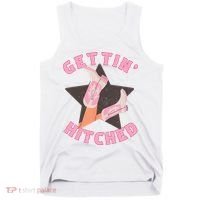 Western Gettin' Hitched Bridal Bachelorette Party Matching Tank Top thumb 0