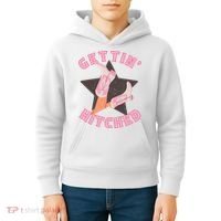 Western Gettin' Hitched Bridal Bachelorette Party Matching Kids Hoodie thumb 4