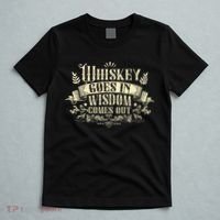 Whiskey Goes In Wisdom Comes Out Drinker Drinking Whisky T-Shirt thumb 5