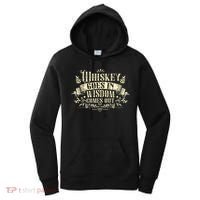 Whiskey Goes In Wisdom Comes Out Drinker Drinking Whisky Women's Hoodie thumb 0