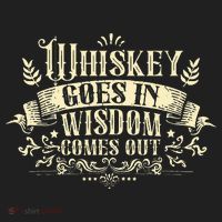 Whiskey Goes In Wisdom Comes Out Drinker Drinking Whisky Kids Long Sleeve Plaid Pajama Set thumb 2