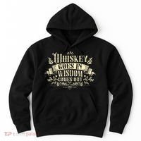 Whiskey Goes In Wisdom Comes Out Drinker Drinking Whisky Hoodie thumb 0