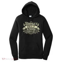 Whiskey Goes In Wisdom Comes Out Drinker Drinking Whisky Women's Hoodie thumb 0