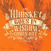 Whiskey Goes In Wisdom Comes Out Drinker Drinking Whisky Kati Licensed 12" Camo Cuffed Beanie thumb 2