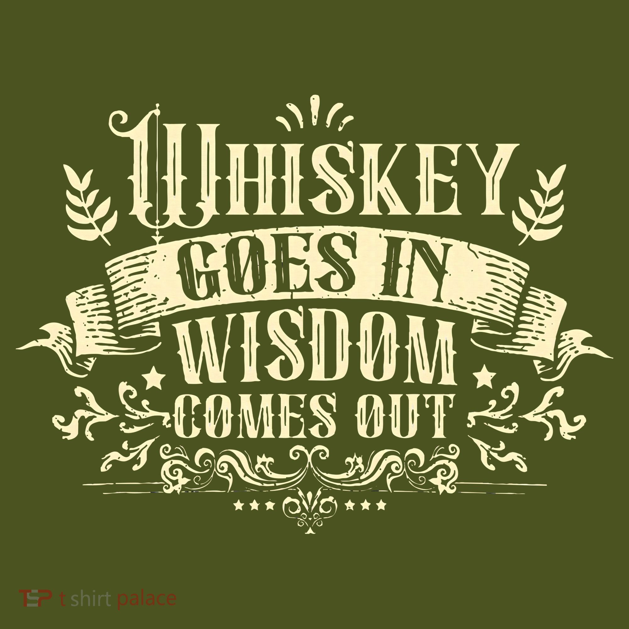 Whiskey Goes In Wisdom Comes Out Drinker Drinking Whisky The Baniff Cuffed Pom Beanie
