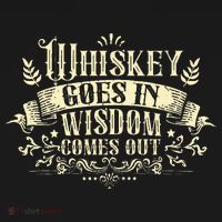 Whiskey Goes In Wisdom Comes Out Drinker Drinking Whisky Dry Zone Grid Polo thumb 2
