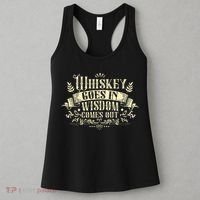 Whiskey Goes In Wisdom Comes Out Drinker Drinking Whisky Women's Tank Top thumb 3