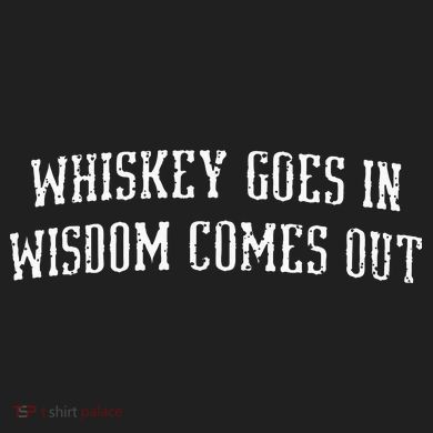 Whiskey Goes In Wisdom Comes Out Drinker Drinking Whisky 11oz C Handle Ceramic Mug