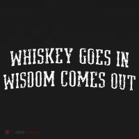 Whiskey Goes In Wisdom Comes Out Drinker Drinking Whisky Ornament thumb 1