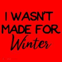 Winter Gift I Wasn't Made For Winter Gift Seasonal Funny Gift Santa Hat thumb 1
