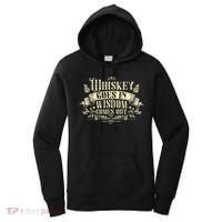 Whiskey Goes In Wisdom Comes Out Drinker Drinking Whisky Women's Hoodie thumb 0