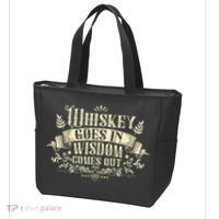 Whiskey Goes In Wisdom Comes Out Drinker Drinking Whisky Tote Bag thumb 3