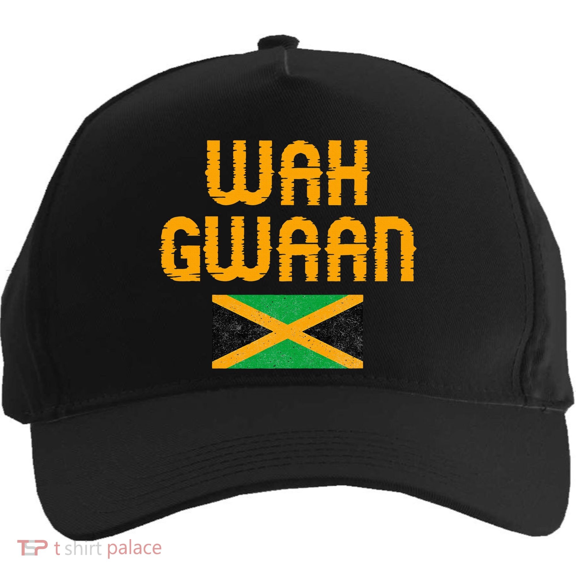 Wah Gwaan Jamaica Five-Panel Snapback Cap