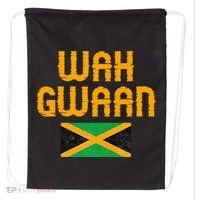Wah Gwaan Jamaica Drawstring Bag thumb 0