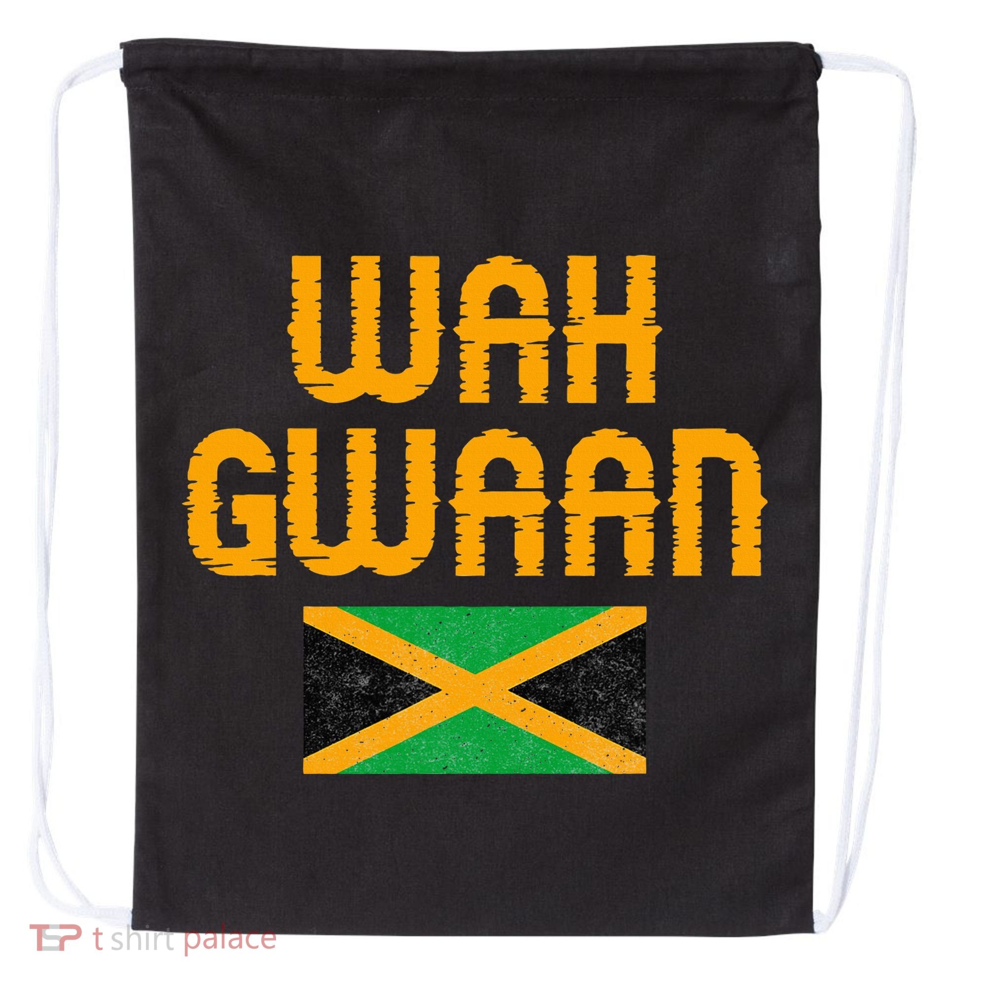 Wah Gwaan Jamaica Drawstring Bag