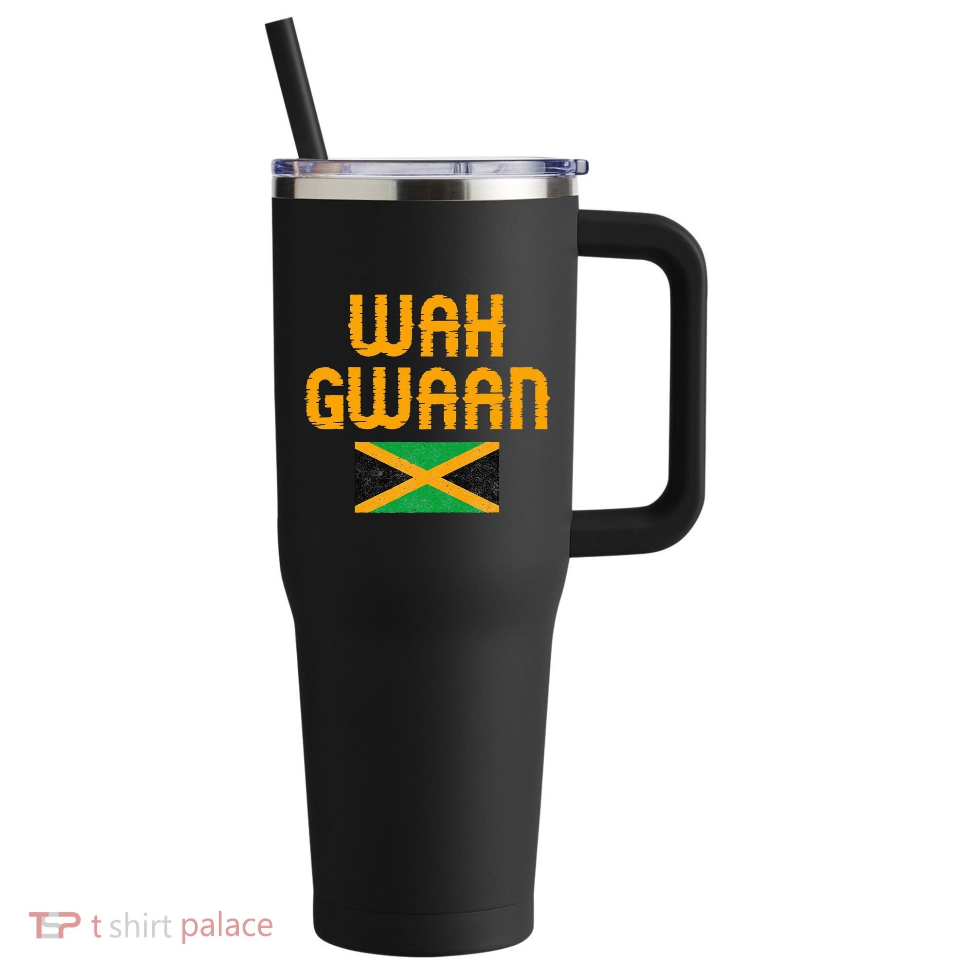 Wah Gwaan Jamaica 40oz Vacuum Insulated Stainless Steel Travel Tumbler