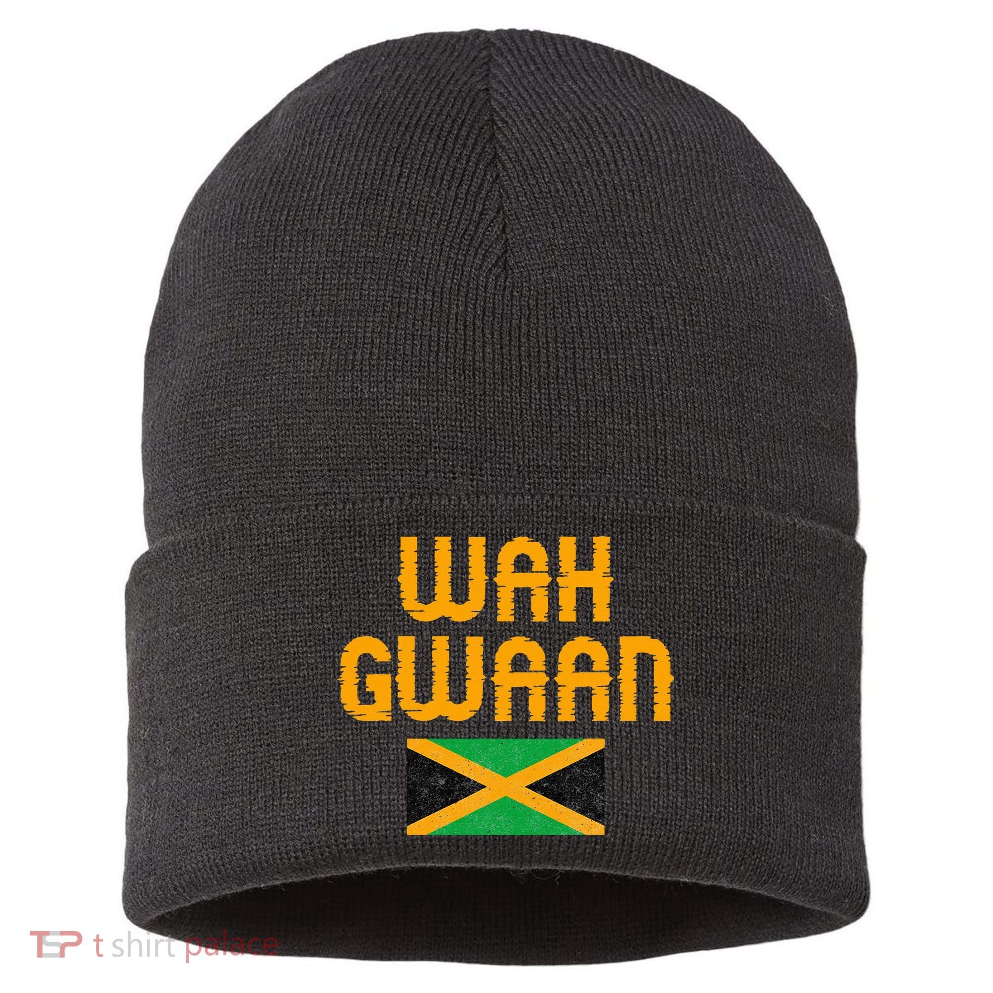 Wah Gwaan Jamaica Sustainable Knit Beanie