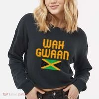 Wah Gwaan Jamaica Cropped Pullover Crew thumb 2