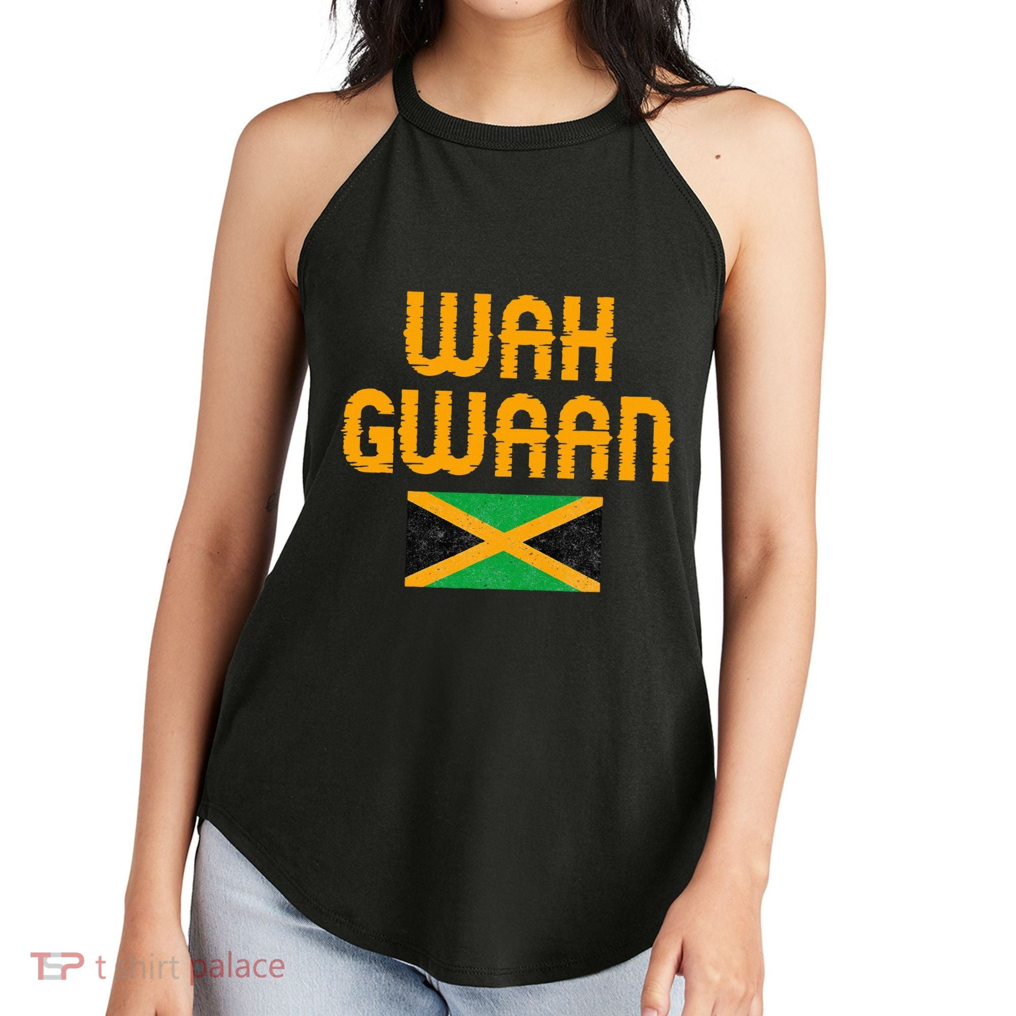 Wah Gwaan Jamaica Women's Perfect Tri Rocker Tank