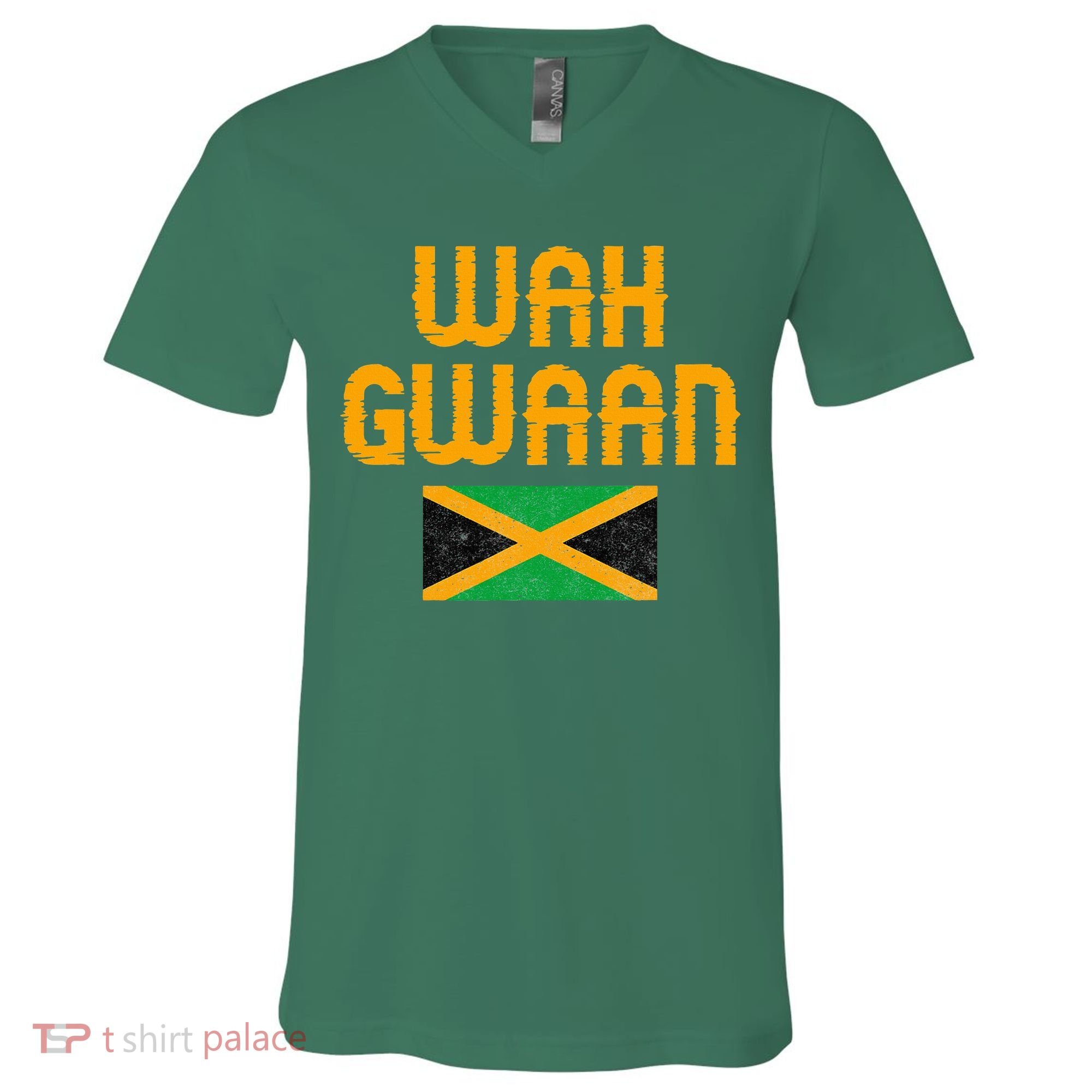 Wah Gwaan Jamaica V-Neck T-Shirt
