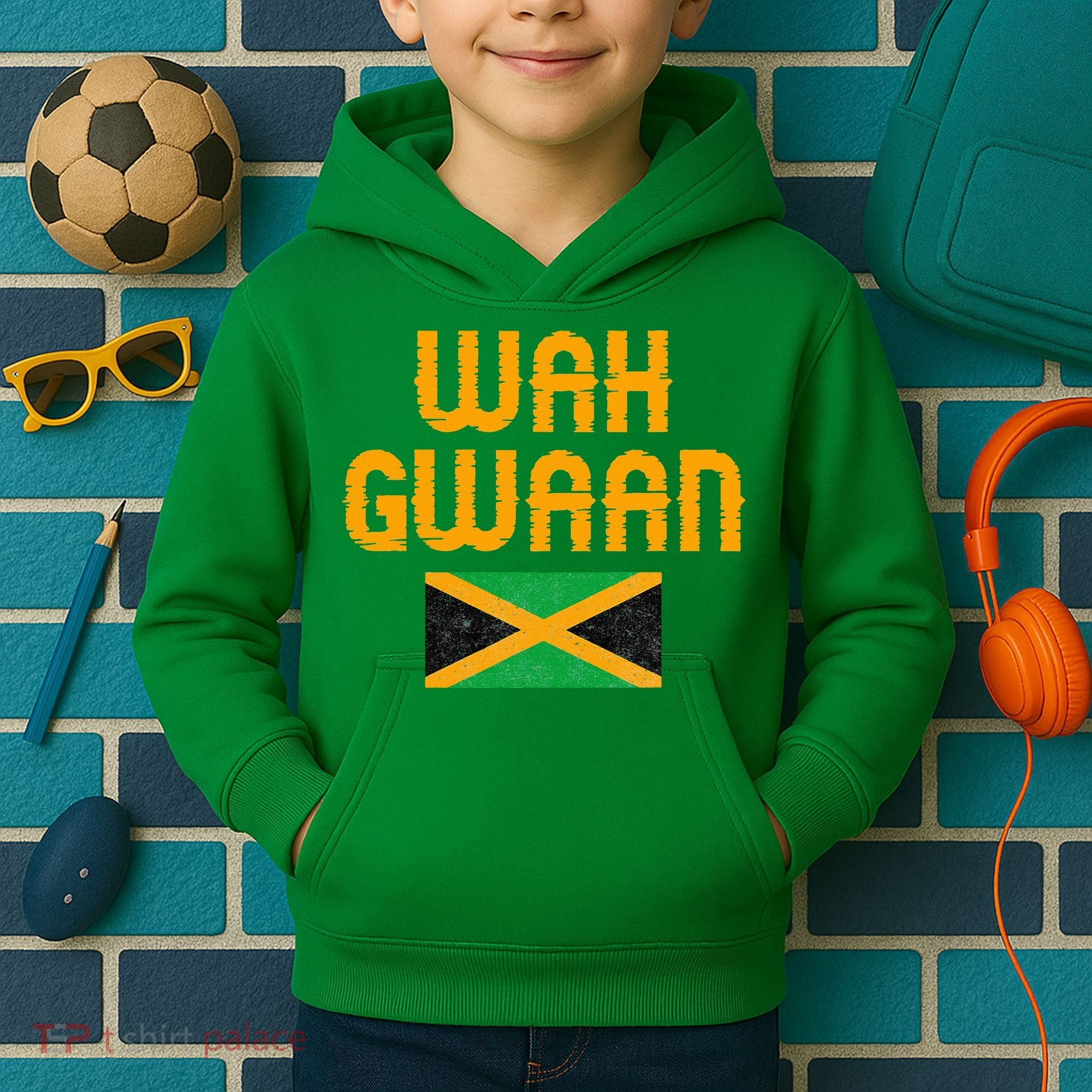 Wah Gwaan Jamaica Kids Hoodie