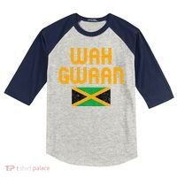 Wah Gwaan Jamaica Kids Colorblock Raglan Jersey thumb 0