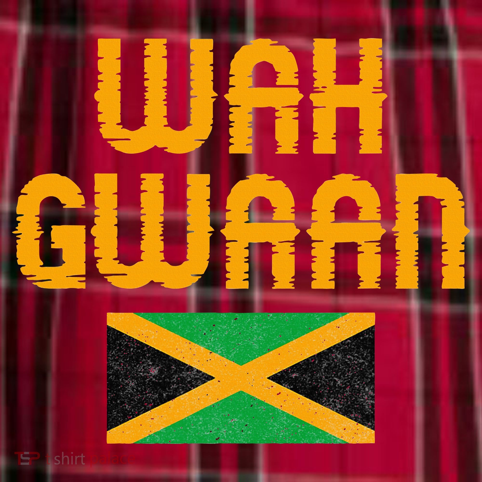Wah Gwaan Jamaica Women's Flannel Plaid Pajama Pants