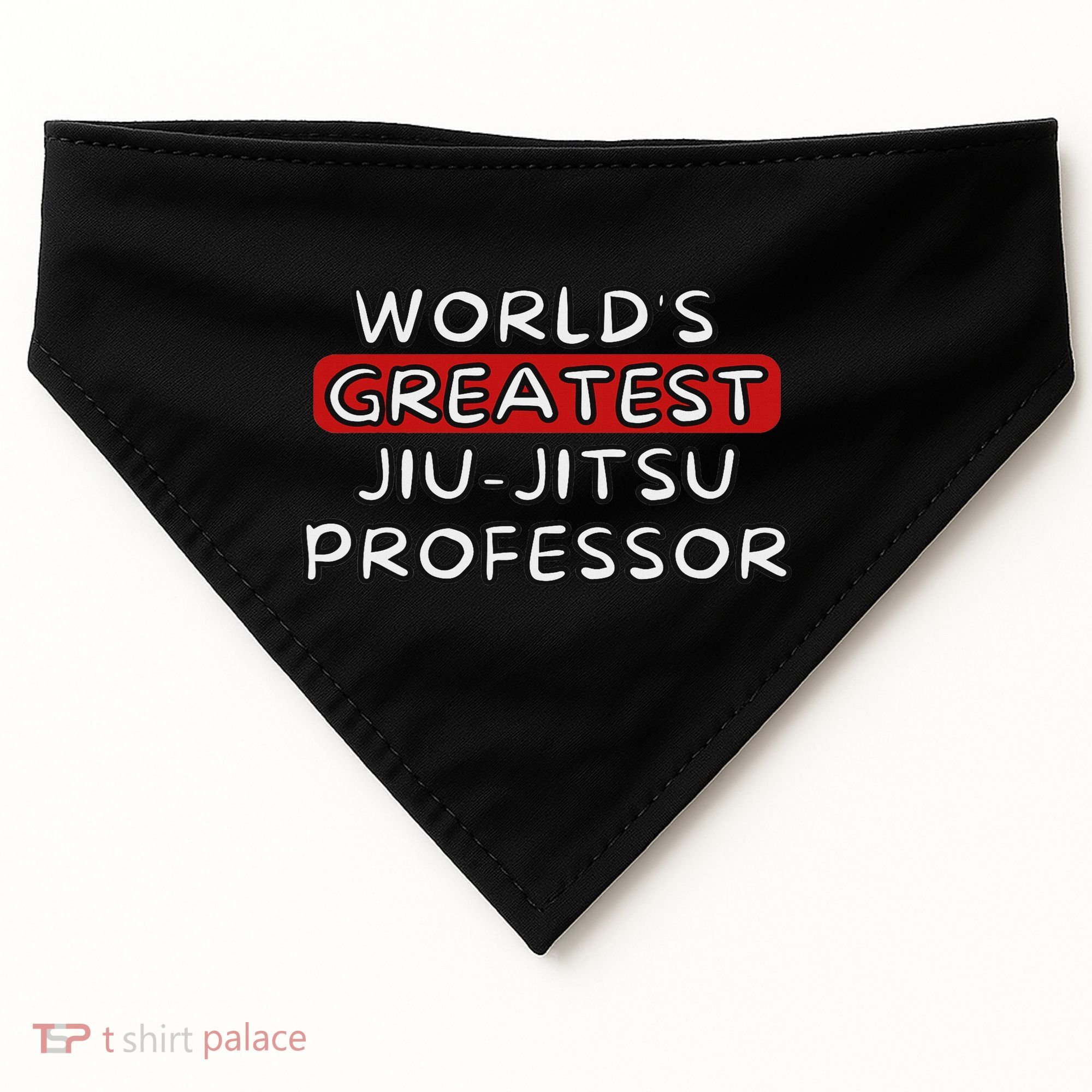 World's Greatest Jiu Jitsu Professor USA-Made Doggie Bandana