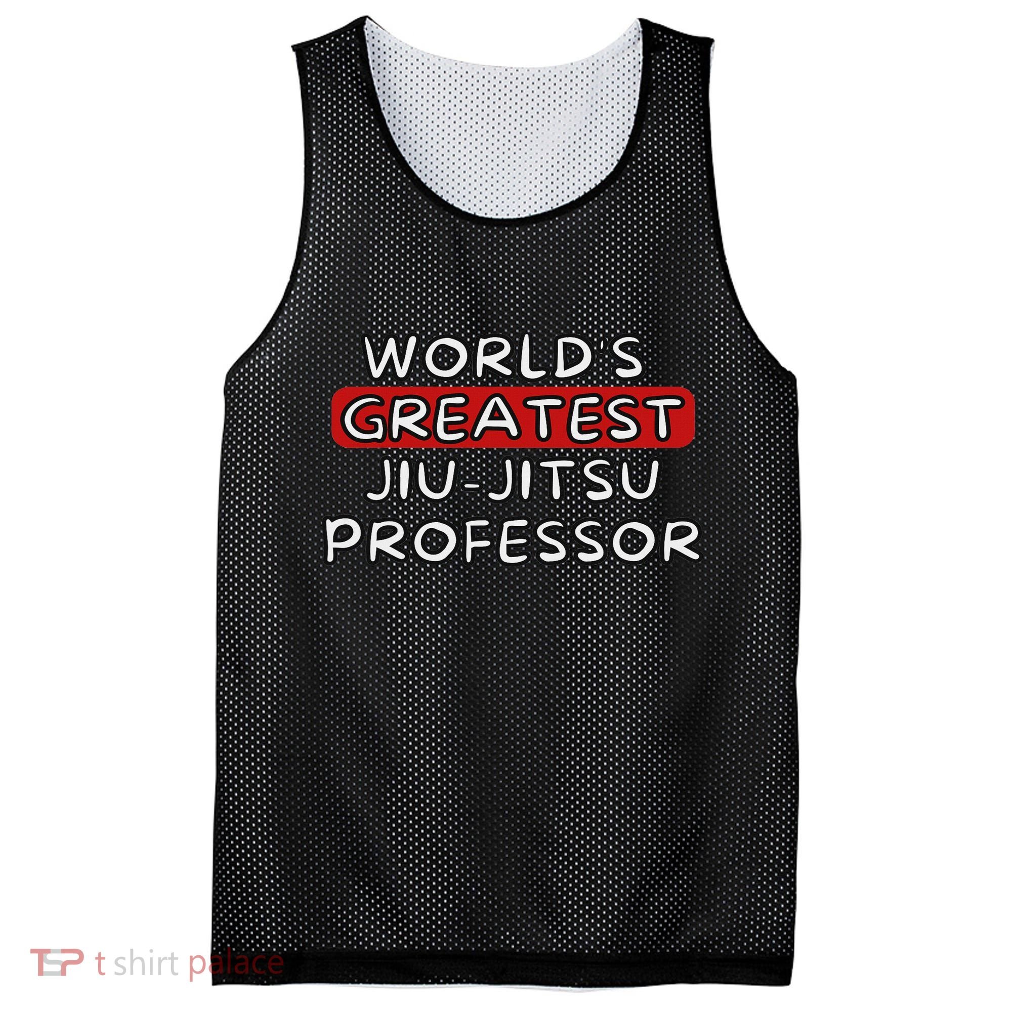 World's Greatest Jiu Jitsu Professor Mesh Reversible Basketball Jersey Tank