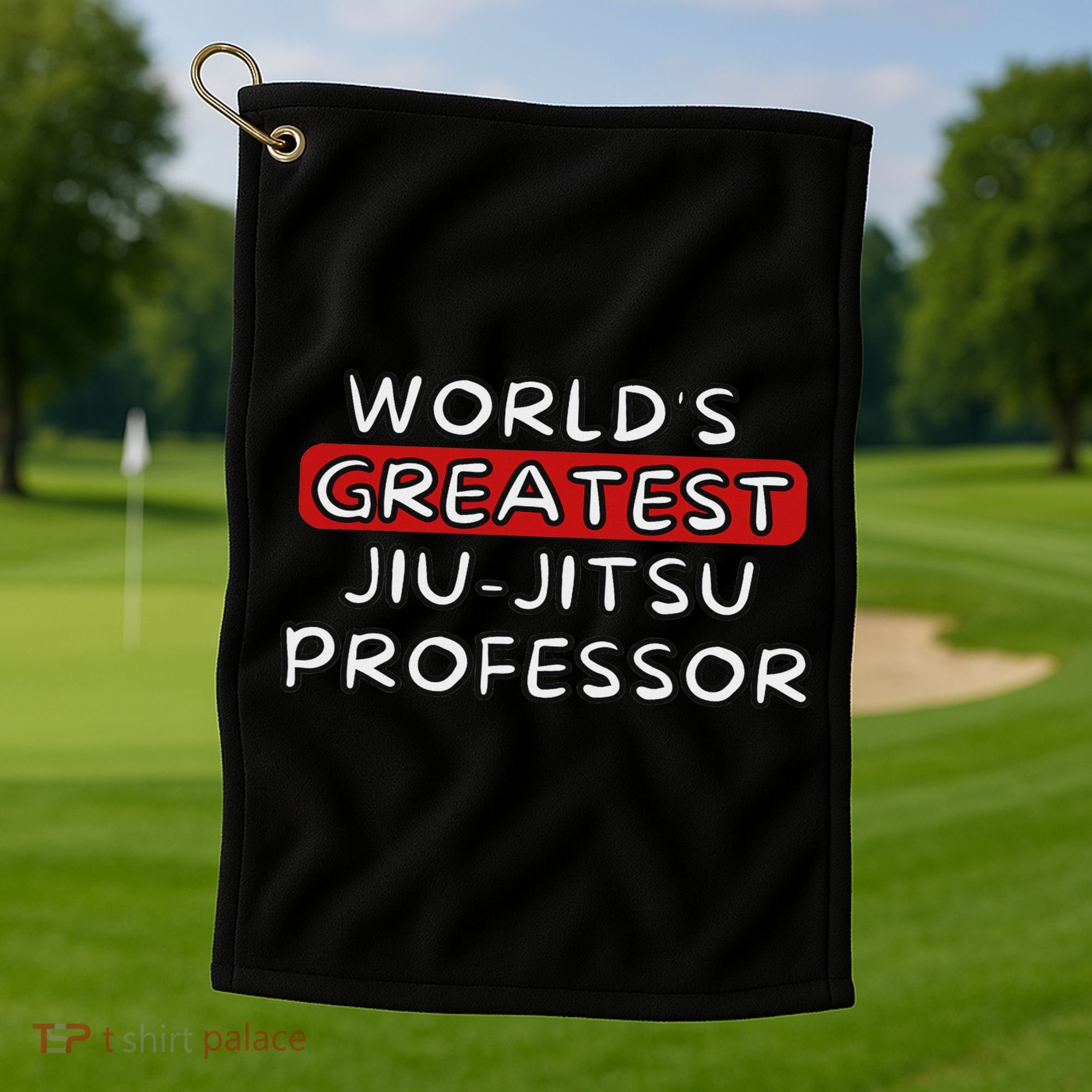 World's Greatest Jiu Jitsu Professor Golf Towel