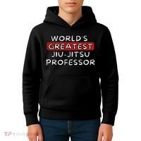 World's Greatest Jiu Jitsu Professor Kids Hoodie thumb 4