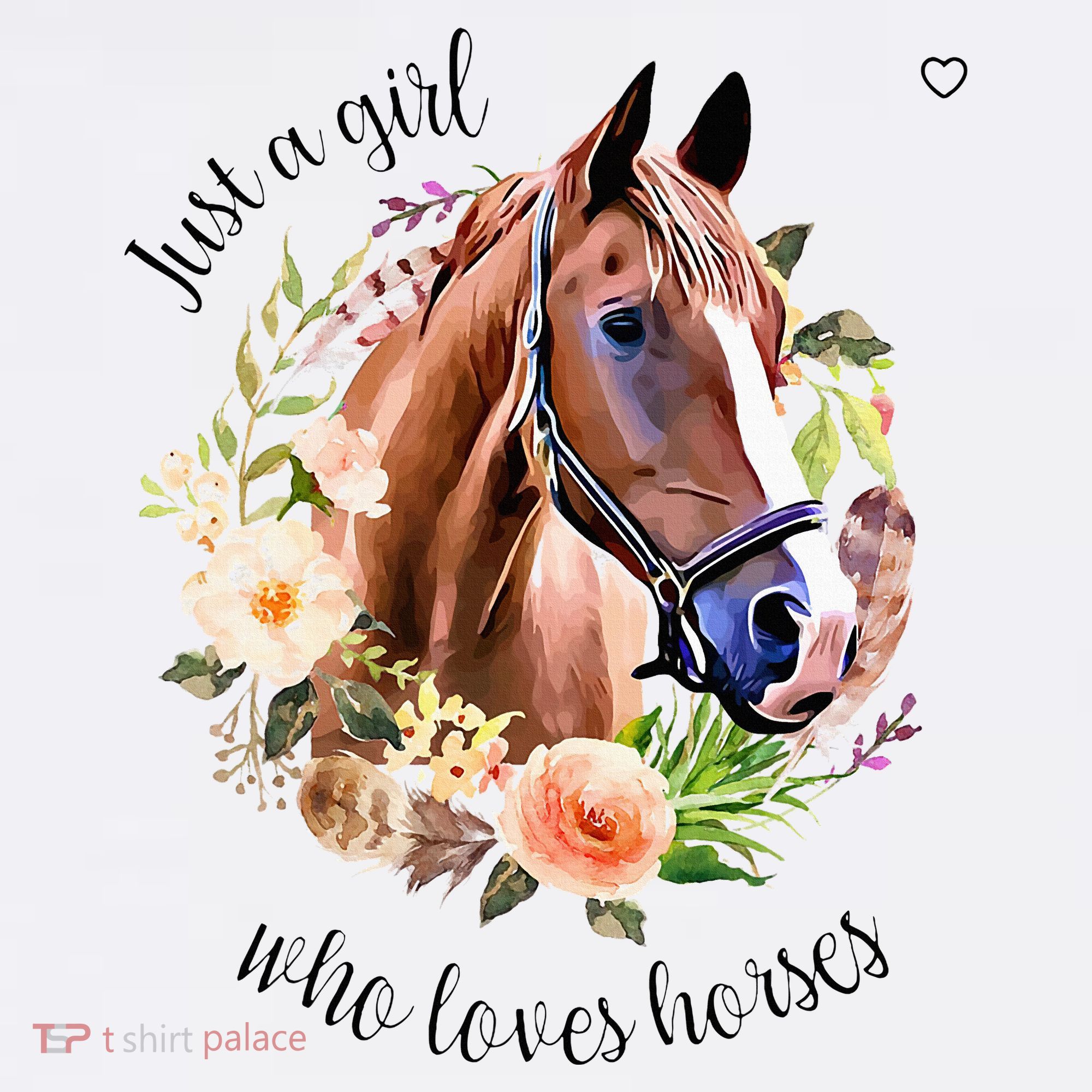 Wo Girl Just A Girl Who Loves Horses Riding T-Shirt