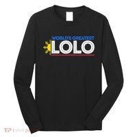 Worlds Greatest Lolo Filipino Grandpa Pinoy Fathers Day Long Sleeve Shirt thumb 0