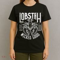 Wicked Good Lobstah Funny Maine Boston Cape Cod Lobster T-Shirt thumb 4
