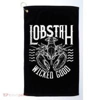 Wicked Good Lobstah Funny Maine Boston Cape Cod Lobster Golf Towel thumb 0
