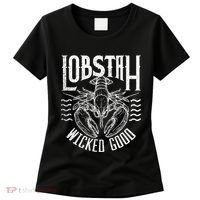 Wicked Good Lobstah Funny Maine Boston Cape Cod Lobster Women's T-Shirt thumb 0