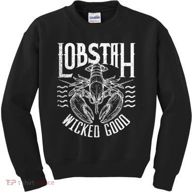 Wicked Good Lobstah Funny Maine Boston Cape Cod Lobster Kids Sweatshirt