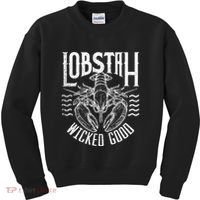 Wicked Good Lobstah Funny Maine Boston Cape Cod Lobster Kids Sweatshirt thumb 0