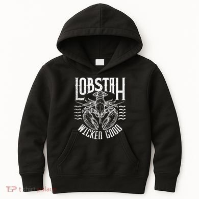 Wicked Good Lobstah Funny Maine Boston Cape Cod Lobster Kids Hoodie