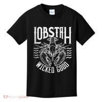 Wicked Good Lobstah Funny Maine Boston Cape Cod Lobster Kids T-Shirt thumb 0