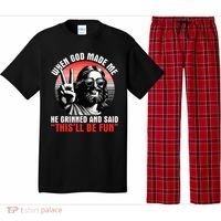When God Made Me He Said This'll Be Fun Religious Christian  Pajama Set thumb 0